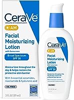 CeraVe AM Facial Moisturizing Lotion with SPF 30 | Oil-Free Face Moisturizer with SPF | Formulated with Hyaluronic Acid,...